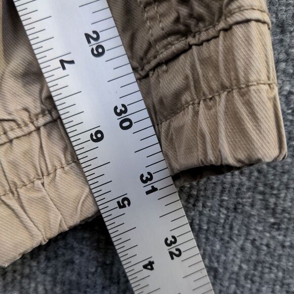 Divided H&M Men's Cargo Pants Tan Size 34 Flat Front Multi-Pocket Tapered Leg - Picture 12 of 12